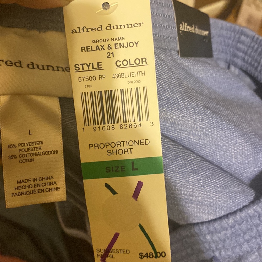 NWT Alfred Dunner classic fit blue slacks women size Large inseam 27 inches - Picture 6 of 6